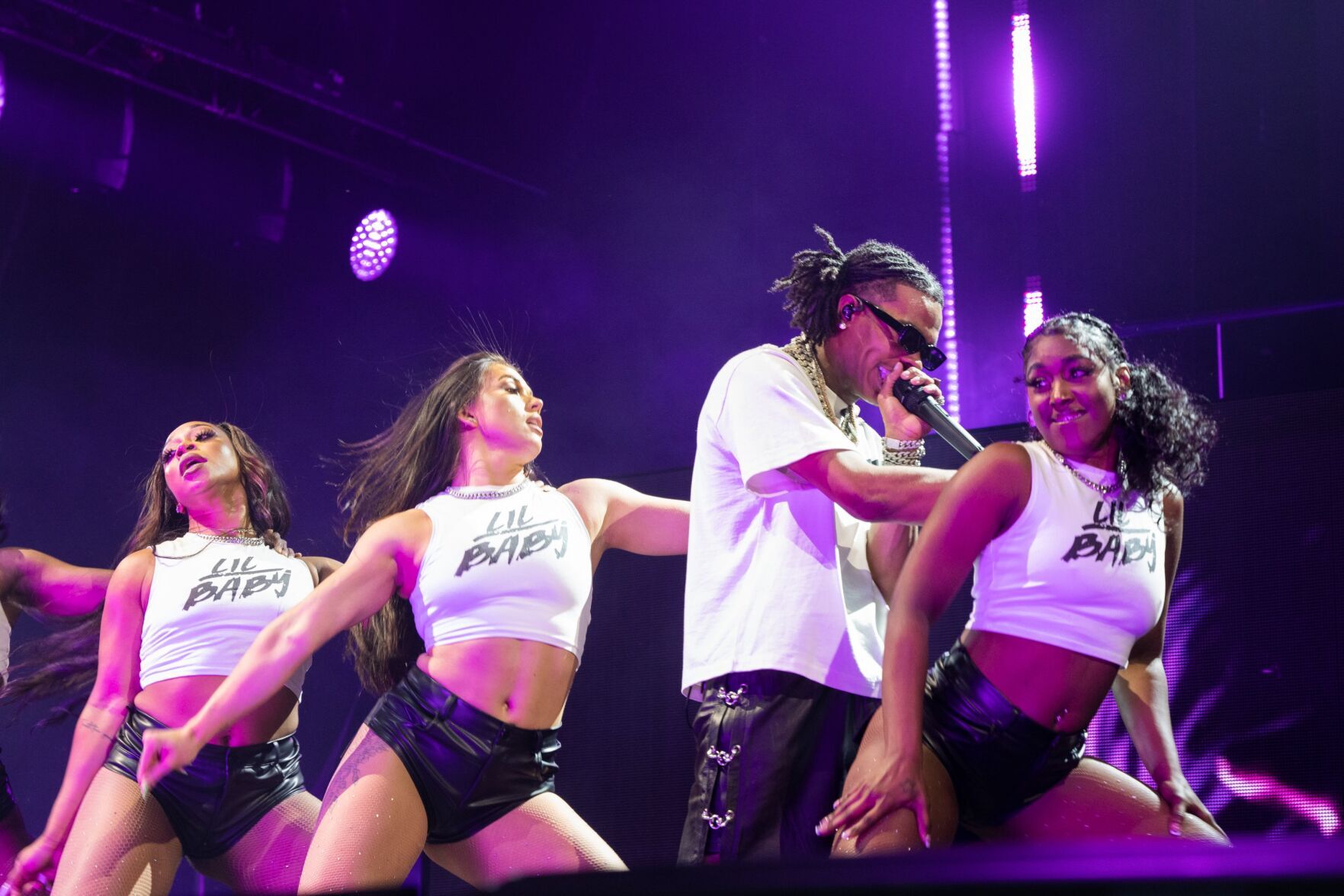 Chris Brown and Lil Baby at the Hollywood Casino Amphitheater